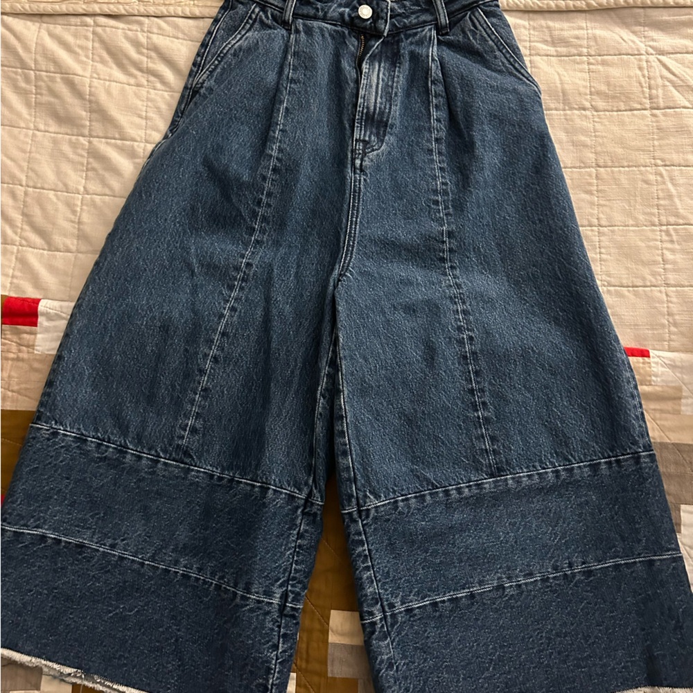kings of indigo culotte style denim size 26